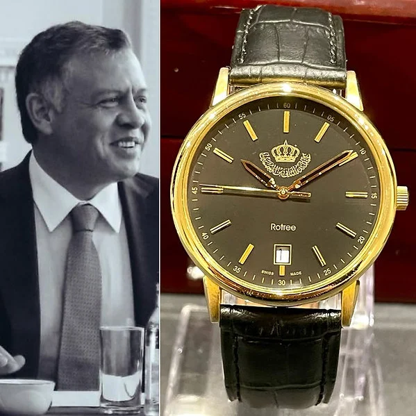 Rare Grovana King Abdullah II Jordan - Black Onix - 2003 39MM