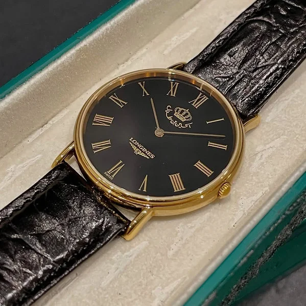 Longines Special Edition King Hussein Bin Talal 1980s Black Onex Zero Lock - Image 2