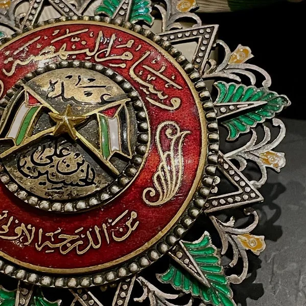 Jordanian Order of Al-Nahda Medals Set , First Class – First Issue (1917–1952) - Image 3