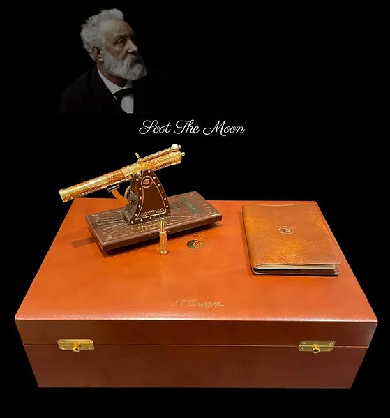 Rare Limited Edition  S.T. Dupont Shoot The Moon Jules Verne’s 190/865 - Image 3