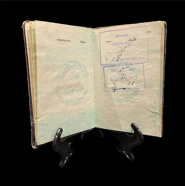 Extremely Rare Passport Emirate of Trans-Jordan 1938 - Image 4