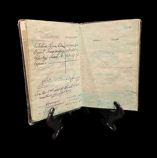 Extremely Rare Passport Emirate of Trans-Jordan 1938 - Image 6