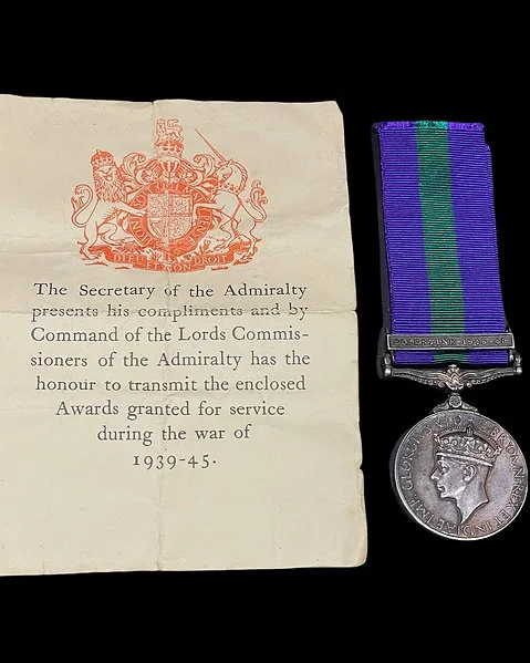 British General Service Medal Palestine 1945 - Papers, In Excellent Condition - Image 3