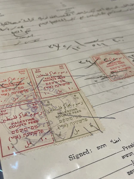 1933 Rare Palestinian Judgment Document, Verdict of a Palestinian Court - Image 2