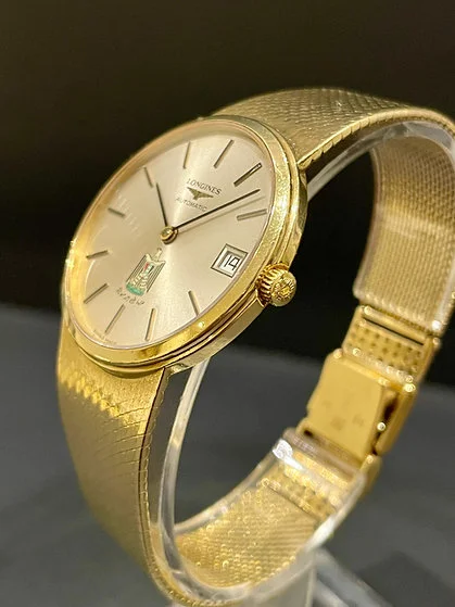 1969 Rare Full Gold Ahmed Hassan Al-Bakr Iraq Longines Special Edition - Image 8