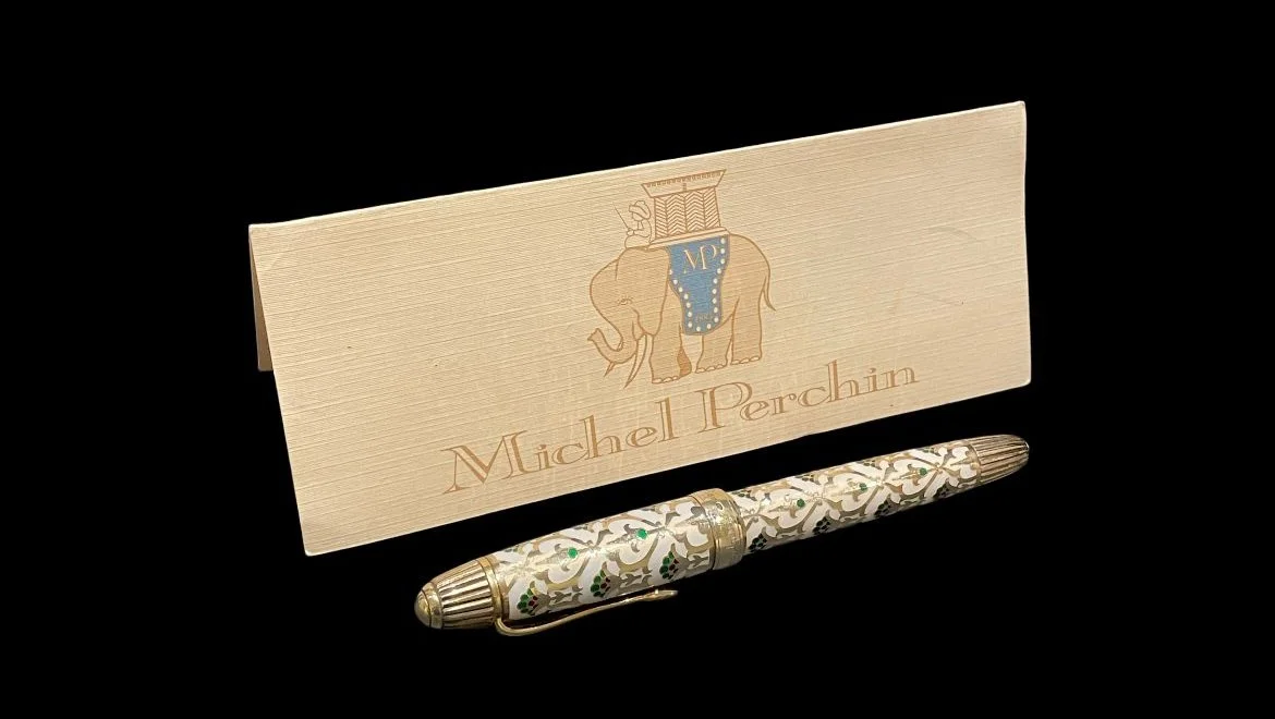 Michel Perchin Imperial White Enamel Limited Edition Fountain Pen – No. 88/88 - Image 3