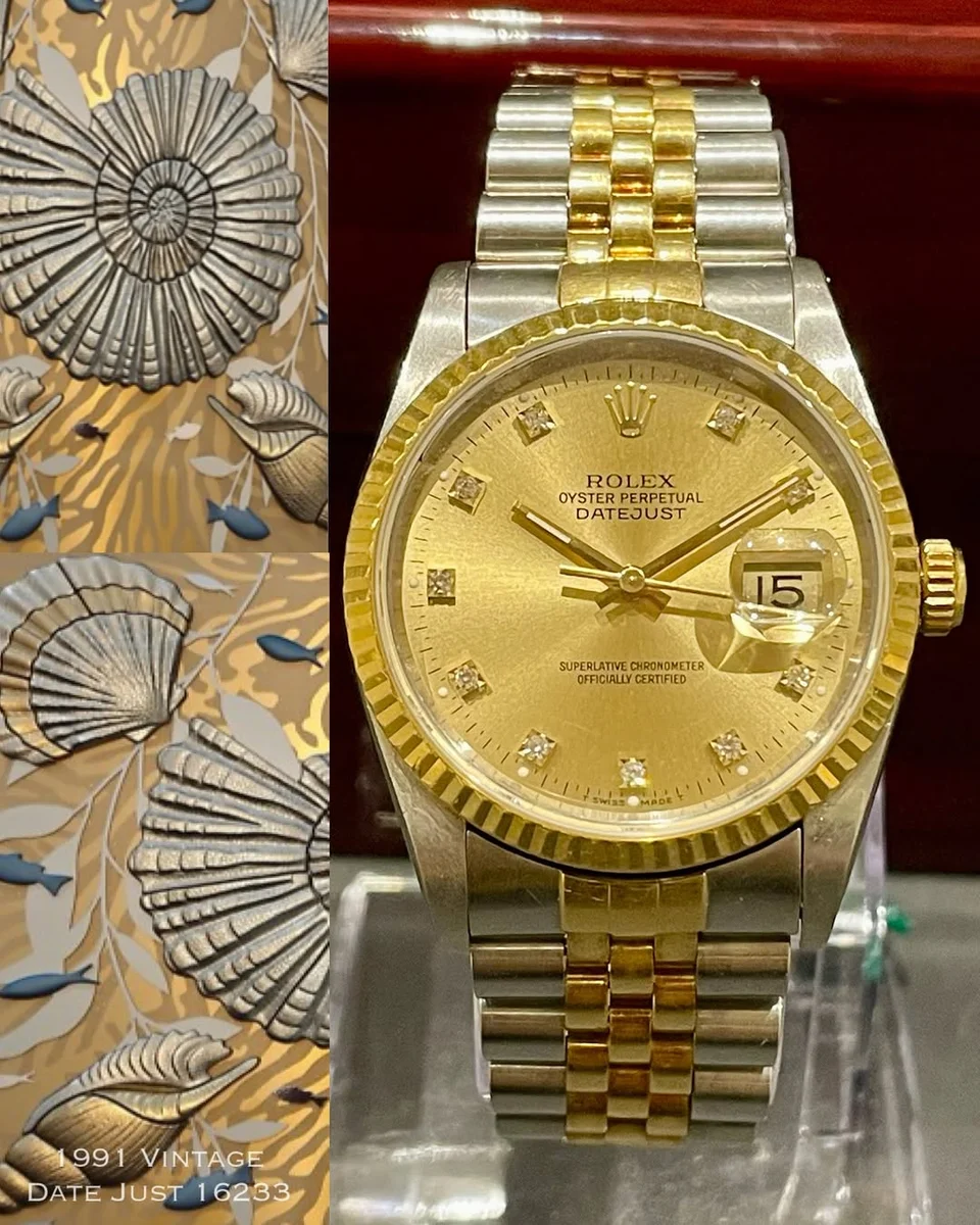 1990 Rolex Datejust Reference 16233 Complete Set