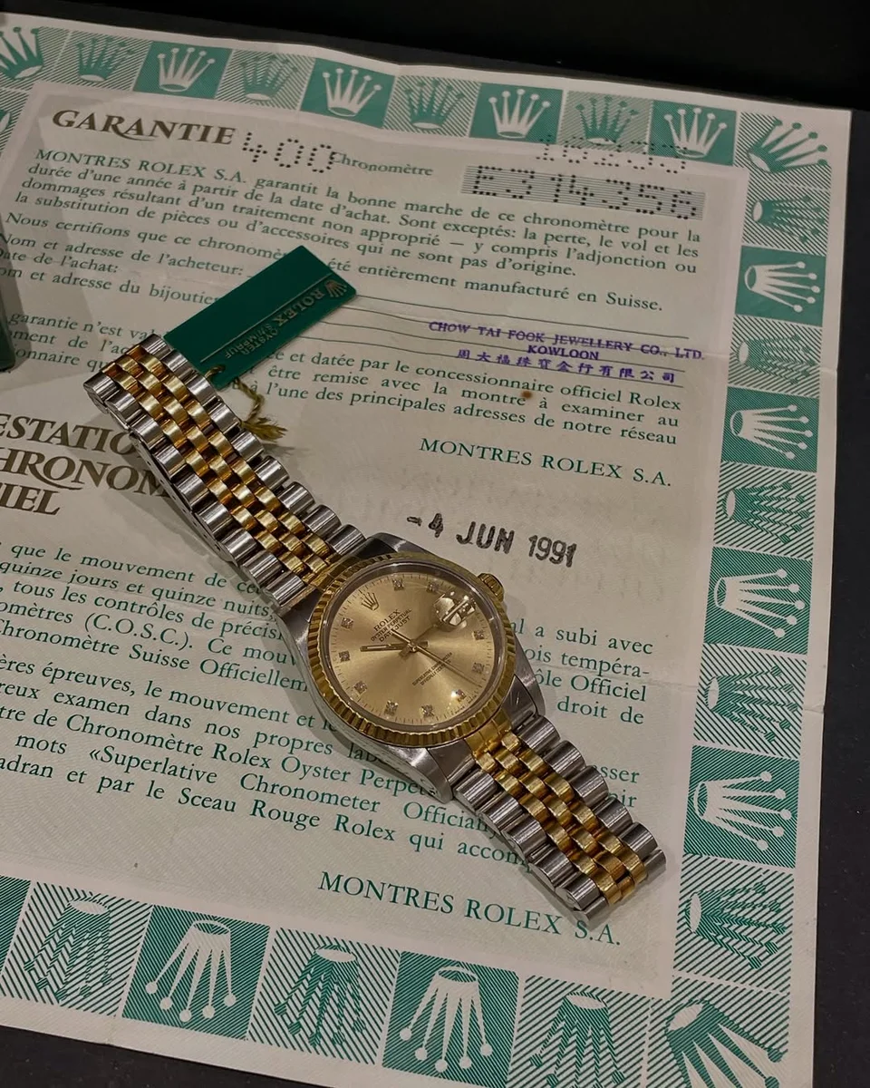 1990 Rolex Datejust Reference 16233 Complete Set - Image 11