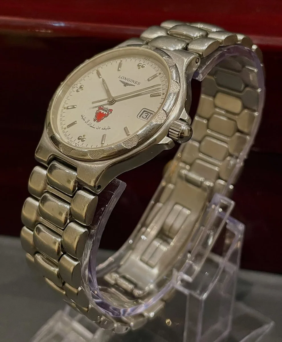 1990 Rare Longines Sheikh Khalifa bin Salman Al Khalifa - Image 2