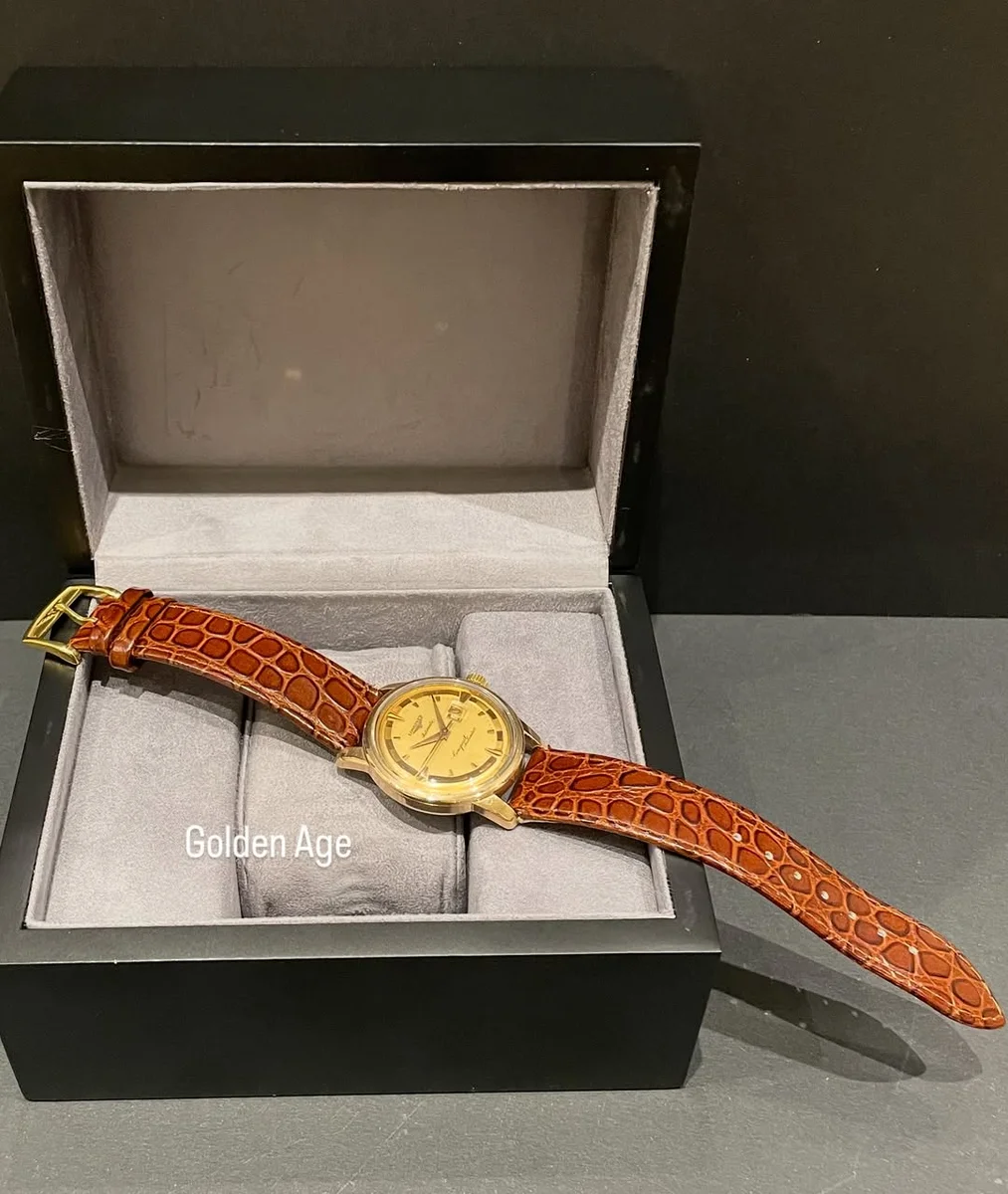 1965 Conquest Calendar Longines - Rare - Gold Steel - Image 5