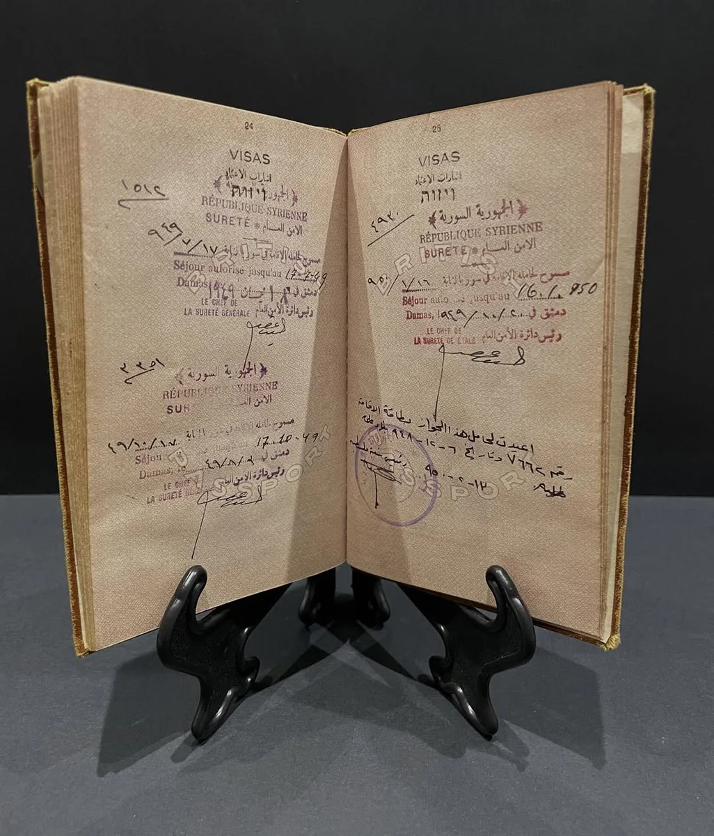 Historical Rarity – 1942 Document Palestine Passport Complete Book - Image 6