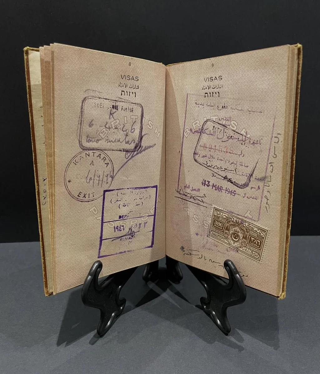 Historical Rarity – 1942 Document Palestine Passport Complete Book - Image 12