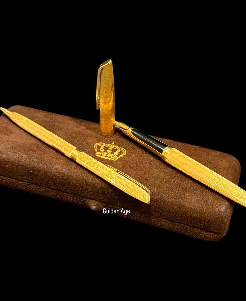 Rare Royal Edition Pens Set King Hussain Jordan – 1975 - Image 2