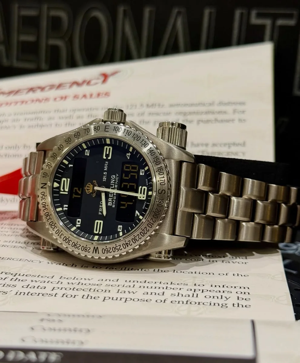 Ultra Rare Royal Edition Breitling Emergency Lock Zero King Abdallah II - Image 7