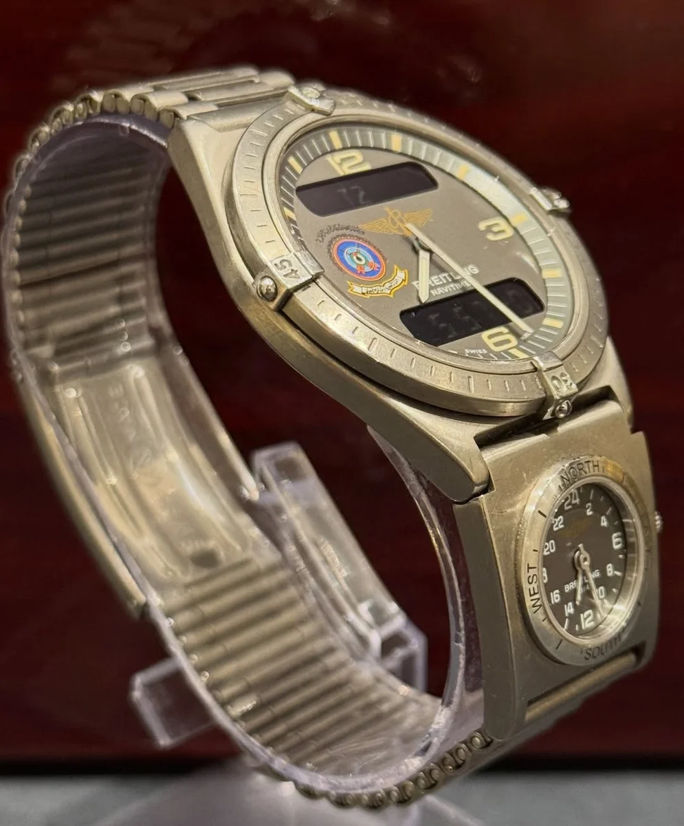 1995 Rare Breitling Military Emirati UTC Masterpiece Titanium - Image 2