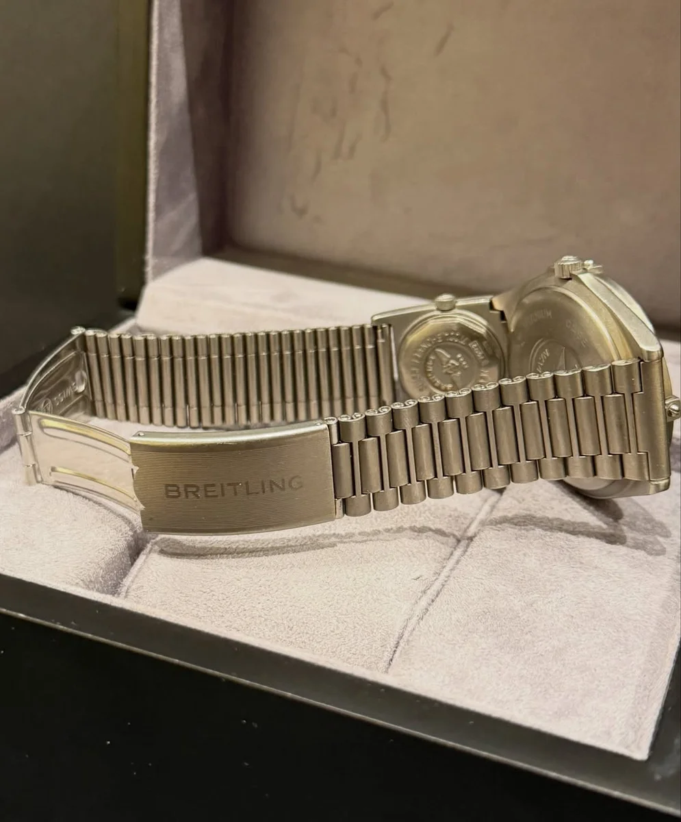1995 Rare Breitling Military Emirati UTC Masterpiece Titanium - Image 7
