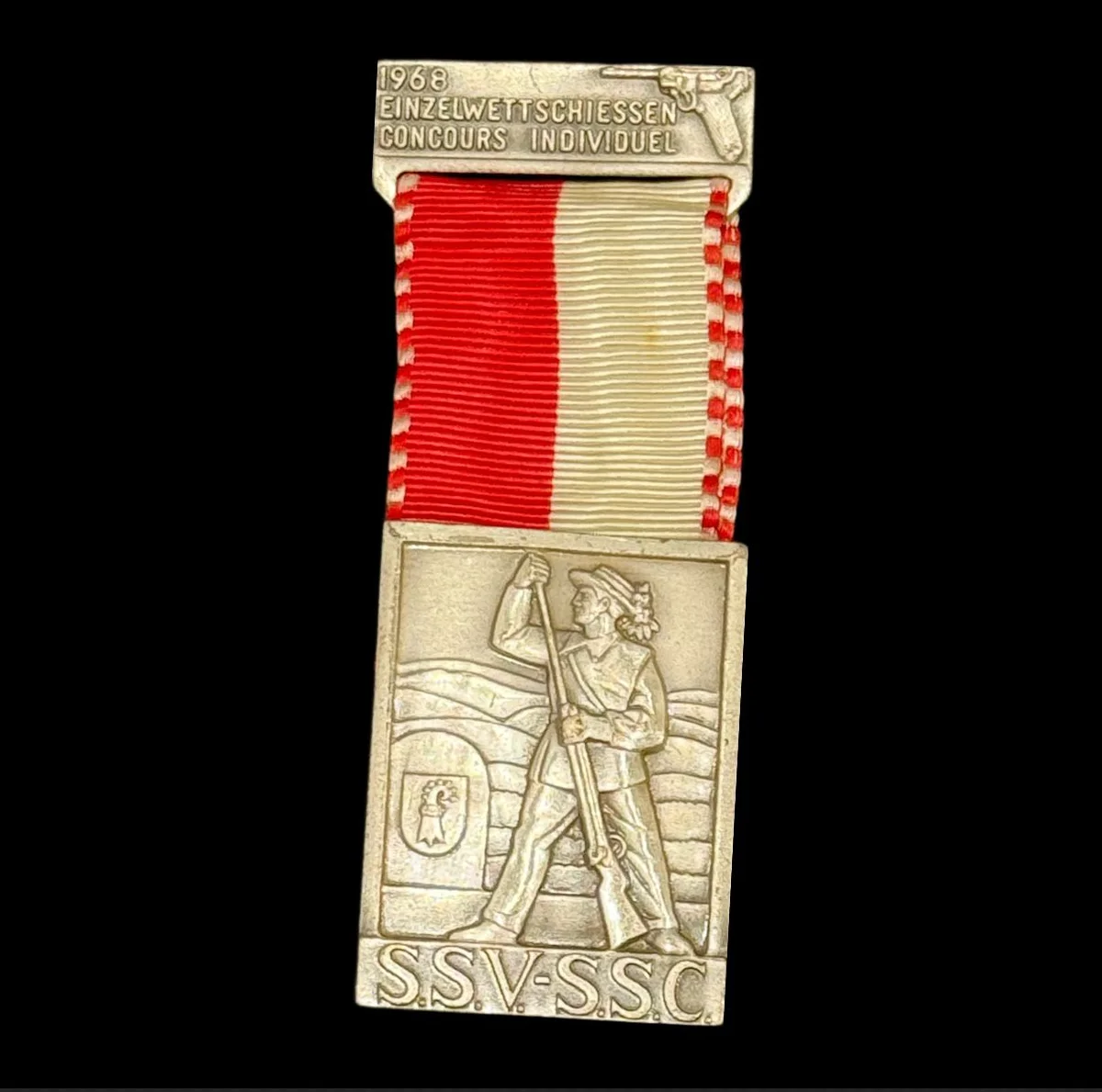 1968 Swiss Shooting Festival (Schützenfest) Award Medal Steel
