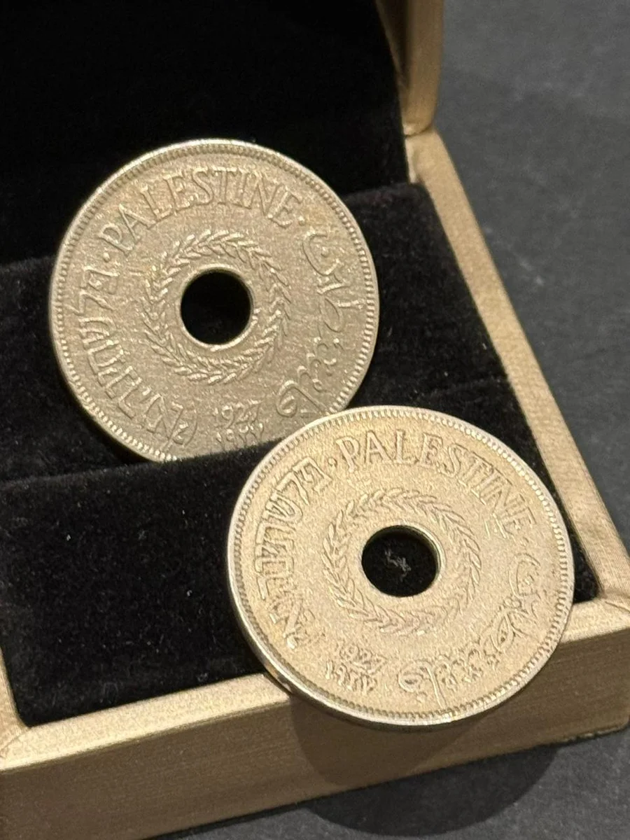 1927 20ML Palestine Coin - Two Pieces