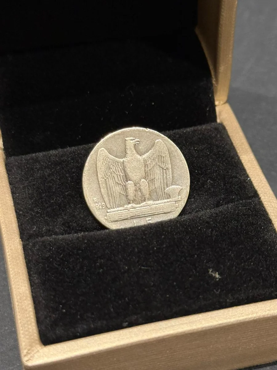 Emanvele 15 L Italy Fine Silver - 1929 - Image 2