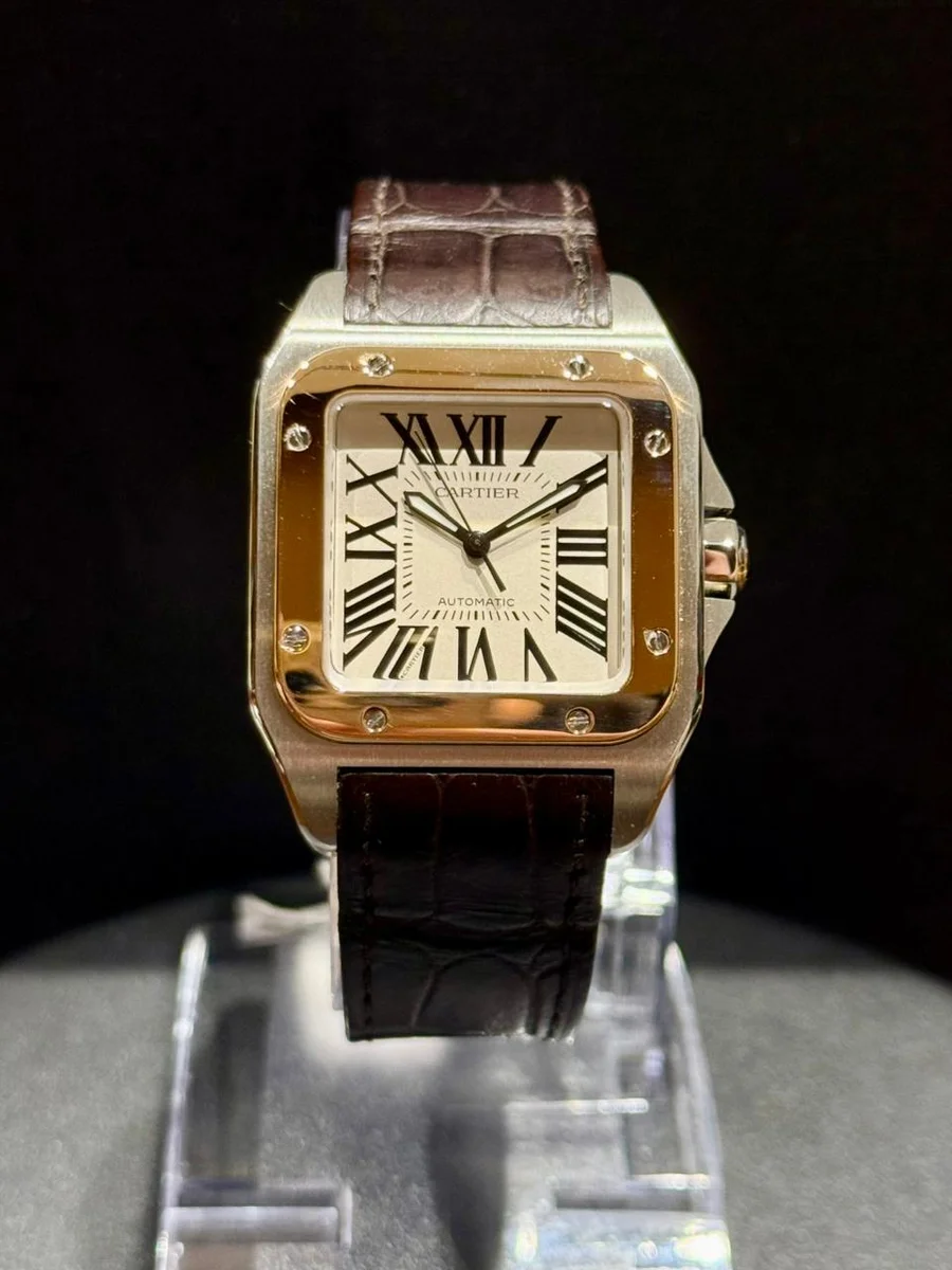 Cartier 100 Santos Steel/Gold An Icon Of Modern Masculine Elegance. - Image 2