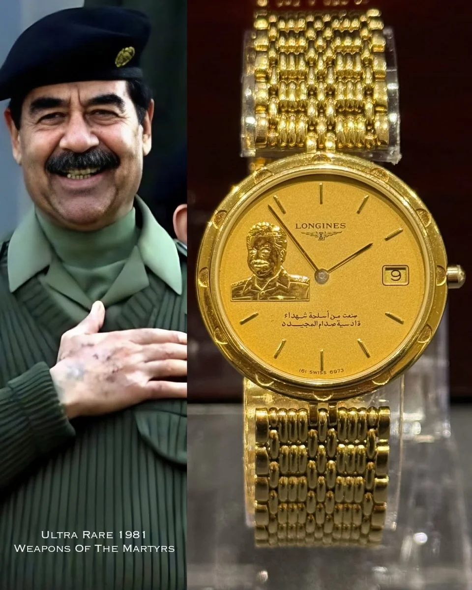 Rare 1981 Presidential Longines – Iraq President Saddam Hussain