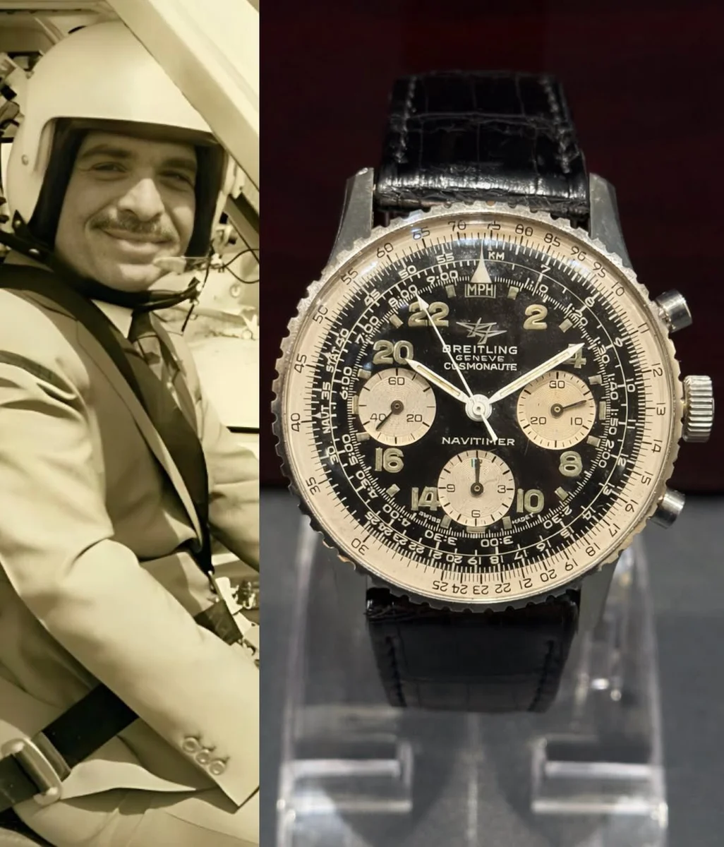 Extremely Rare Jordan 1970 Navitimer Cosmonaute King Hussein Bin Talal