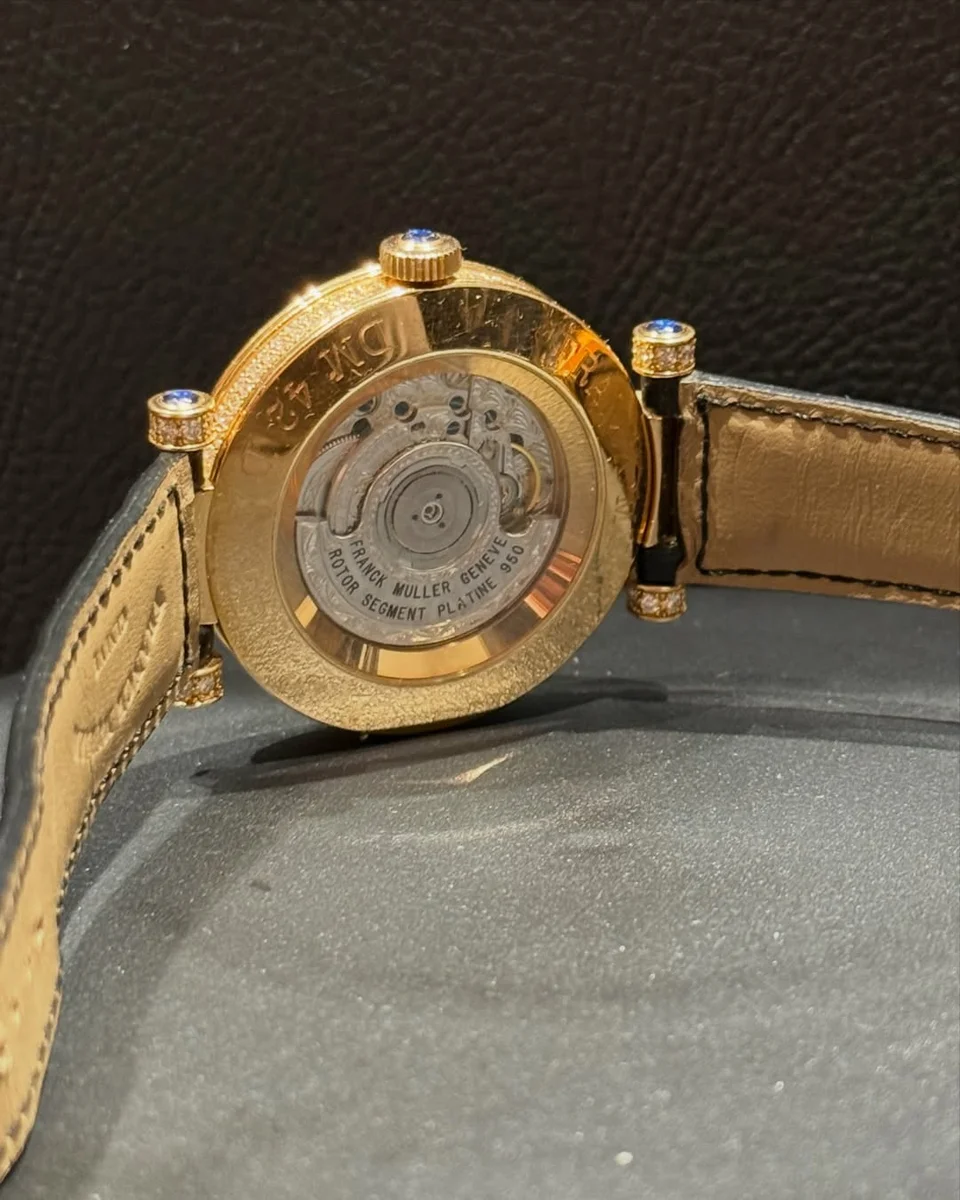 Rare Franck Muller Novelties Edition Double Mystery 42mm Gold Diamonds - Image 5