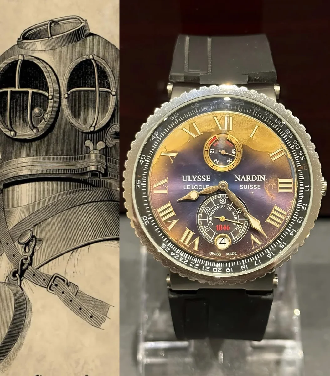 Rare Ulysse Nardin Marine Collection 43MM Steel Rubber