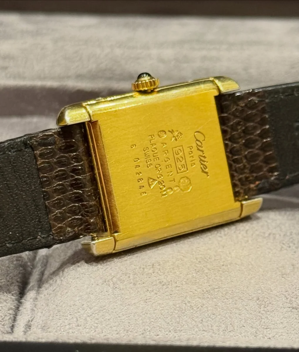 Rare Feminine Masterpiece Cartier Tank Night Blue 925 Leather - Image 5