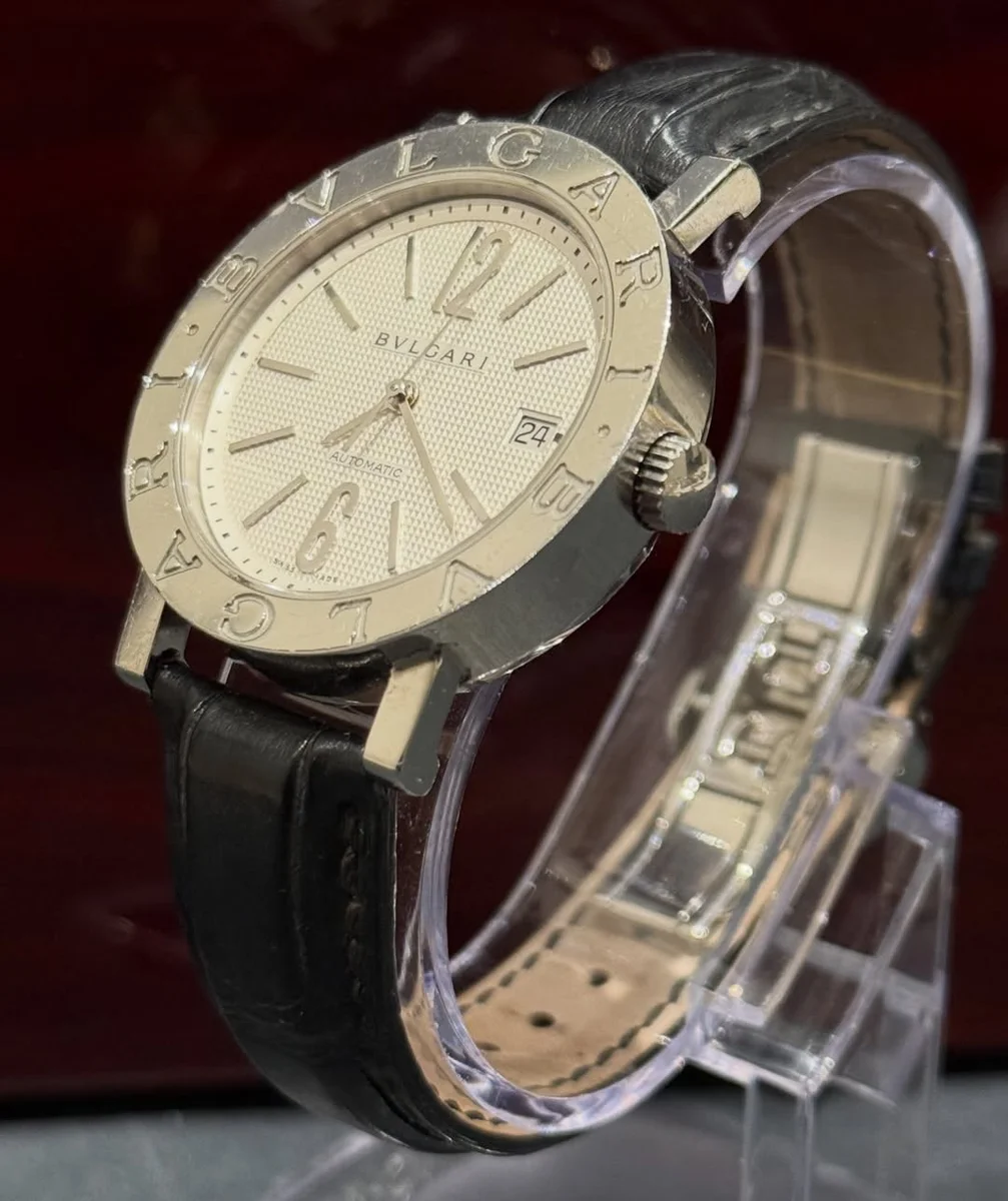 Bvlgari BB 2006 Iconic Design Steel Leather - Image 2