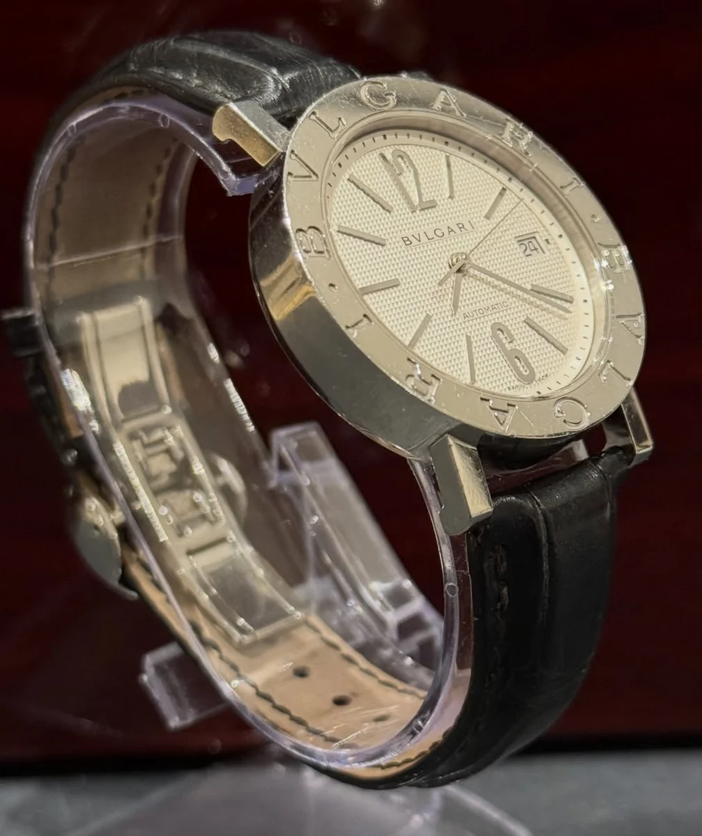 Bvlgari BB 2006 Iconic Design Steel Leather - Image 3